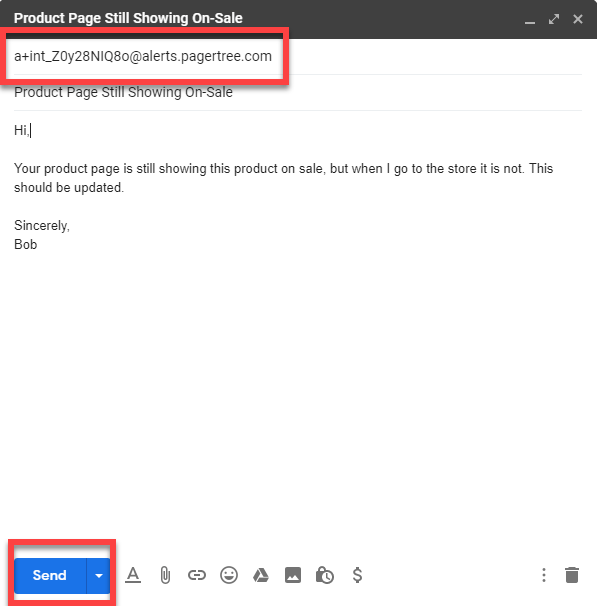 PagerTree email endpoint